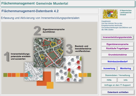 Flächenmanagement Datenbank Neue Abbildung