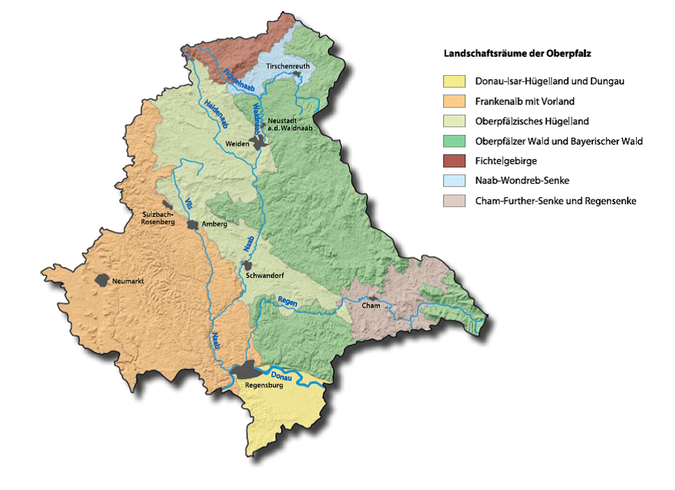 Landschaftsräume der Oberpfalz Landschaftsräume der Oberpfalz