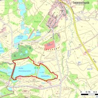 Karte: Hirschberg- und Heidweiher in der Gabellohe